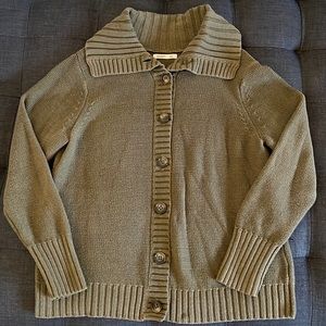 Old Navy Olive Green Button Up Sweater